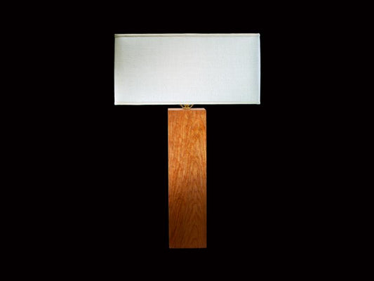 Square Hand Planed Lamp